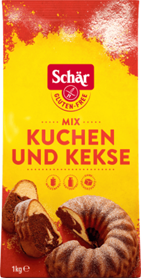 Изображение Schär Flour, flour mixture for baking cakes & biscuits, gluten-free, 1 kg