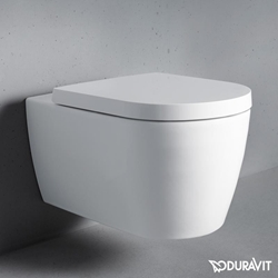 Изображение Duravit ME by Starck унитаз настенный, смывной, без оправы, с сиденьем для унитаза белого цвета
