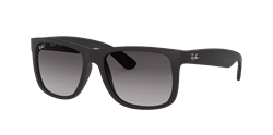 Изображение Солнцезащитные очки Ray-Ban Justin RB4165 601 / 8G (черный каучук / серый градиент)