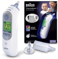 Изображение Инфракрасный клинический термометр Braun IRT 6520 Thermoscan 7 Предварительно нагретый измерительный наконечник