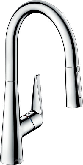 Picture of Hansgrohe Talis M51 single lever kitchen mixer 200, chrome, with pull-out spout 72813000