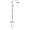 Picture of Grohe Euphoria 180 shower system 27296001 chrome, exposed shower thermostat