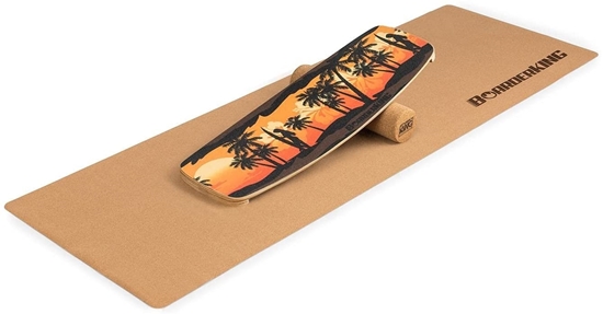 Изображение BoarderKING Indoorboard Limited Edition Вейкборд Скейтборд Доска для серфинга Балансировочная доска Trickboard
