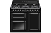 Изображение Smeg 100cm Traditional Dual Fuel Range Cooker TR103BL, Black