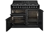 Picture of Smeg 100cm Traditional Dual Fuel Range Cooker TR103BL, Black