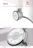 Изображение MOA Thermostat Heating Cartridge Heating Rod 600 Watt (White) Spiral Cable with Plug