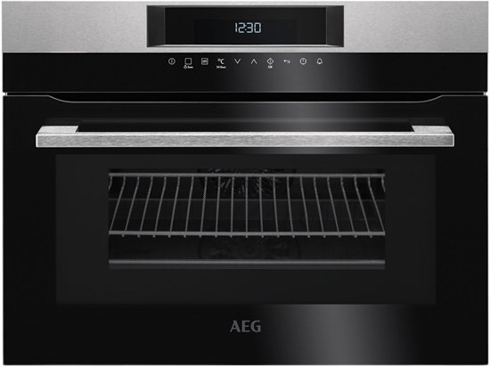 Picture of AEG KMK761000M compact oven with microwave, 45cm high