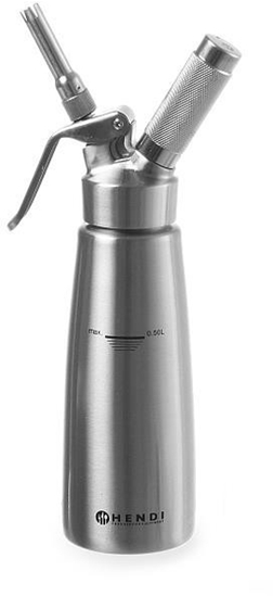 Picture of Hendi professional cream dispenser stainless steel 0.5L