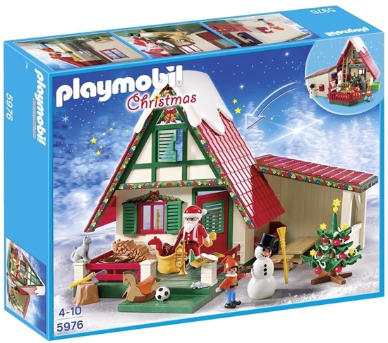 תמונה של בבית עם סנטה Playmobil Christmas