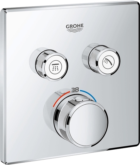 Изображение Grohe Grohtherm Smartcontrol shower thermostat 29124000, chrome, with 2 shut-off valves