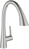 Picture of Grohe Zedra sink mixer 32294DC2 supersteel, pull-out shower