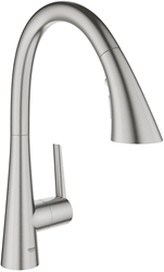 Picture of Grohe Zedra sink mixer 32294DC2 supersteel, pull-out shower
