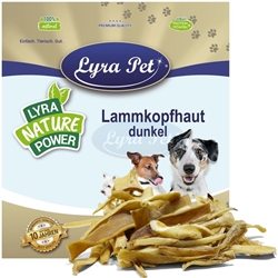 Изображение Lyra Pet 10 kg lamb scalp dark dog food treats snack barf skin low in fat