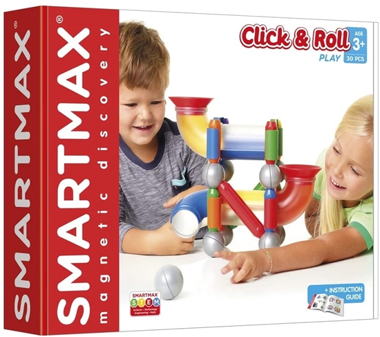 Picture of SmartMax  Click & Roll Magnetic Building Set motor activity toy