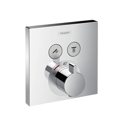 Изображение hansgrohe ShowerSelect thermostat 15763000 concealed, trim set, 2 outlets
