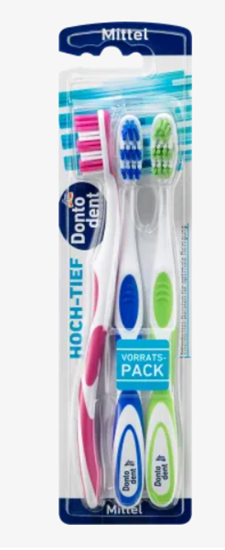 Picture of Dontodent Toothbrush medium, 3 pcs