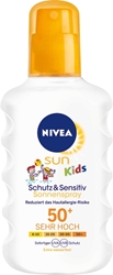 Picture of NIVEA SUN Sun spray kids, protection & care sensitive, SPF 50+, 200 ml