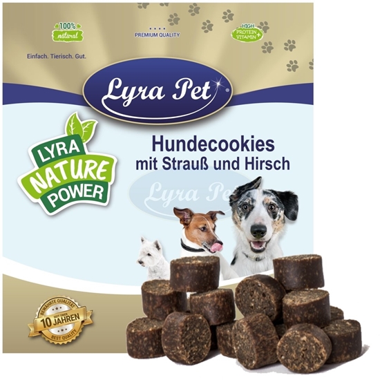 Изображение Lyra Pet 5 kg dog cookies with ostrich and deer