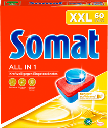 Изображение Somat Dishwasher tabs All in 1 XXL, 60 pcs