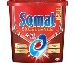 Изображение Somat Dishwasher Tabs Excellence 4in1 Caps, 48 pcs