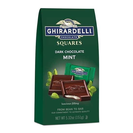 תמונה של כהה ומנטה, 151 גרם GHIRARDELLI chocolate Squares