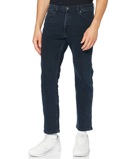 Изображение Wrangler Men's Greensboro straight jeans, Color : iron blue , Size : 36W/34L