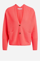 Изображение OUI WOOL AND CASHMERE BLEND CARDIGAN, Color: pink Size:44
