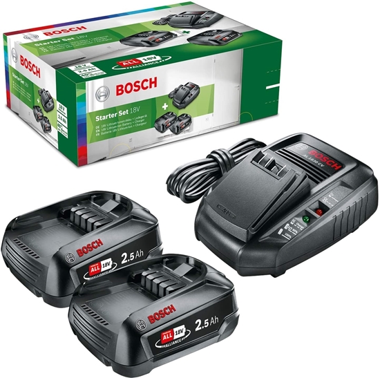 Picture of Bosch Starter Set 18 V (2 x 2.5 Ah Batteries, 18 Volt System, Charger, in Box)