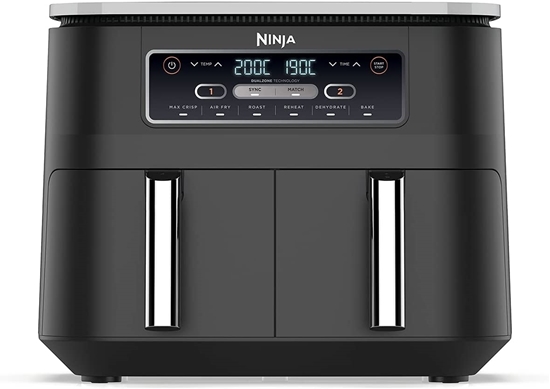Изображение Ninja Foodi Dual Zone AF300EU Hot Air Fryer with 6 Functions and 2 Independent Cooking Zones