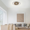 Изображение Q-AMIRA, LED ceiling light, wood decor, steel, CCT, dimmable, smart home
