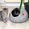 Изображение Pfotenolymp Natural Sheep's Wool Cat Cave - Handmade in Nepal / Cat House for Cats - Cat Basket / Cuddly Cave - Cat Bed