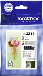 Изображение Brother Original LC-3213 printer cartridges 4-pack BK/C/M/Y (LC3213VALDR)