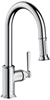Picture of hansgrohe Axor Montreux kitchen mixer 16581800 stainless steel look, pull-out spray, swivelling