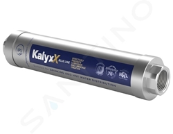 Изображение water softener IPS Kalyxx BlueLine water softener - G 3/4 "with filter and taps - horizontal mounting
