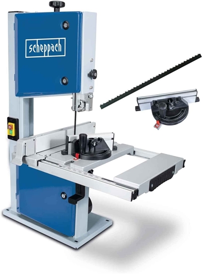 Изображение Scheppach HBS 261 Band Saw (500 W, max. Cutting Height 120 mm, Passage Width 245 mm, up to 45° Pivoting Work Table, incl.)