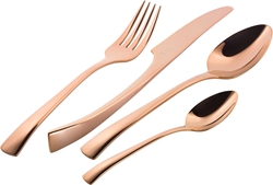 Picture of Zwilling Cutlery set Bellasera, 30 pieces, for 6 people, stainless steel 18-10, matted, copper, rust-free, dishwasher-safe