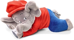 Изображение Schmidt Spiele plush stuffed animal Benjamin Blümchen elephant, lying 27 cm 42250
