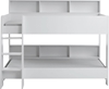 Picture of Relita bunk bed SWAY with 2 beds 90x200 cm, white (incl. base plate and shelves, version chipboard white decor)