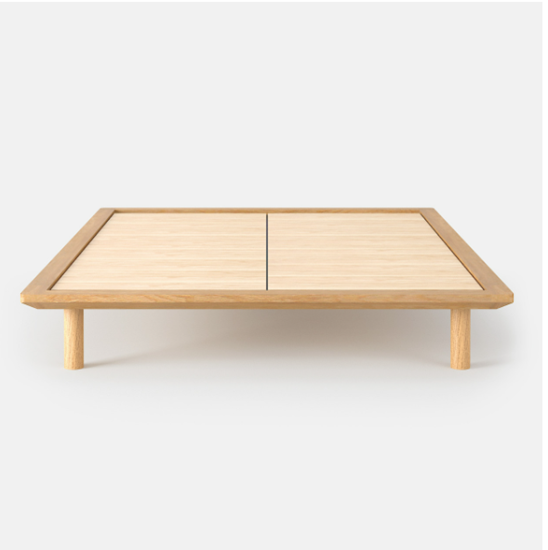Изображение MUJI  Platform bed - bed frame oak, D - 147x202x5.5cm