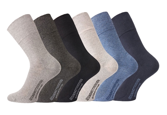 Изображение TippTexx24 6 pairs of Ökotex socks with additional guarantee, health socks = odour killer, Color: Black, Size: 47-50