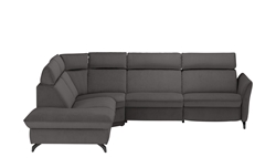 Picture of himolla Corner sofa 1926, color / decor Asphalt (Dark Gray), alignment Left