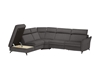 Picture of himolla Corner sofa 1926, color / decor Asphalt (Dark Gray), alignment Left