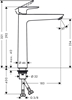 Изображение hansgrohe Talis E single-lever basin mixer 71717340 5 l/min, without waste set, brushed black chrome