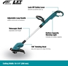 Изображение Makita DUR181Z cordless grass trimmer (18 V, without battery, without charger)