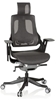 תמונה של כיסא משרדי מקצועי רשת שחור / אפור כסא מסתובב ארגונומי עם משענת מתכווננת hjh OFFICE SPEKTRE 640350