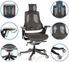 Изображение hjh OFFICE SPEKTRE 640350 Professional Office Chair Mesh Black / Grey Ergonomic Swivel Chair with Adjustable Backrest
