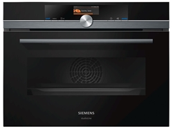 Изображение Siemens studioLine CM876G0B6 pyrolysis compact oven with microwave blackSteel