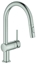Picture of Grohe Minta single-lever sink mixer 32321DC2 supersteel, pull-out dual shower head, C-spout
