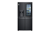 Picture of LG GMX945MC9F side-by-side combination, 92cm wide, 638l, multidoor, InstaView, ice/crushed ice/water dispenser, door-in-door, matt black stainless