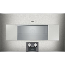 Picture of Gaggenau bs484112, 400 series, built-in compact steam oven, 76 x 45 cm, door hinge: right, stainless steel behind glass